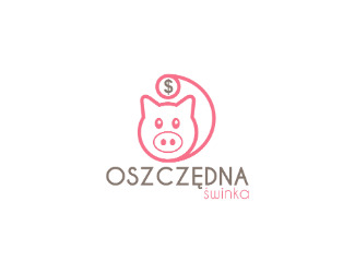 Projektowanie logo dla firmy, konkurs graficzny oszczędna świnka